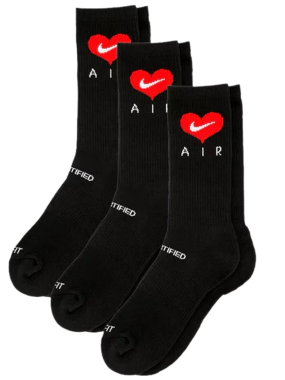 🆕 Nike x Drake Certified Lover Boy Socks Nike Air Small Black Red White